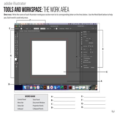 Tools and Workspaces for Adobe Illustrator