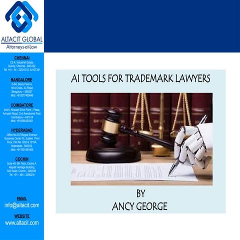 AI tools for Trademark lawyers by Altacit Global