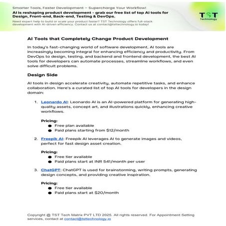 Top AI Tools That Are Revolutionizing Product Development in 2025 | DOCX