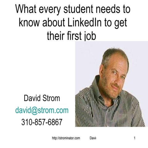 AITP: What every student needs to know about LinkedIn to get their first job