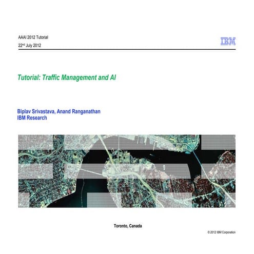 Tutorial on Taffic Management and AI 