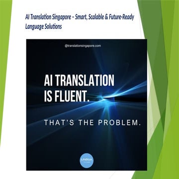 AI Translation Singapore – Smart, Scalable & Future-Ready Language ...