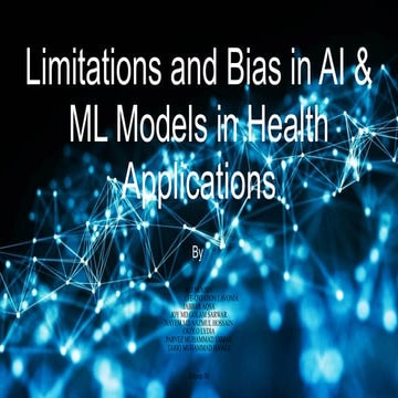 Addressing Limitations and Bias in AI & ML Models for Healthcare ...