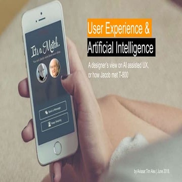 When artificial intelligence meets user experience
