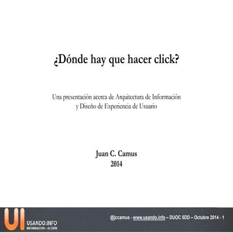 ¿Dónde hay que hacer click?