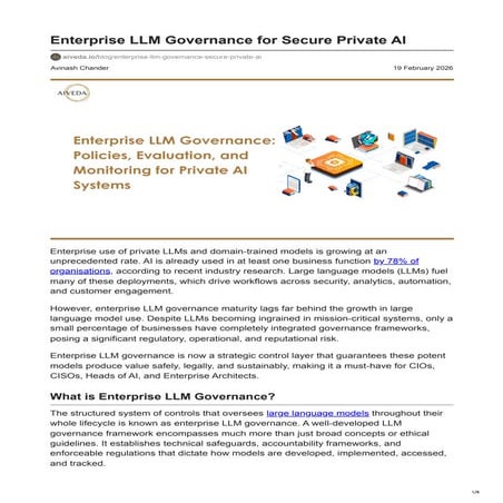 Enterprise LLM Architecture and Components: A Practical Guide for ...