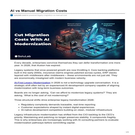 Revolutionizing Application Modernization with AI and AWS | PDF
