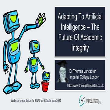 Adapting To Artificial Intelligence – The Future Of Academic Integrity - Euro...