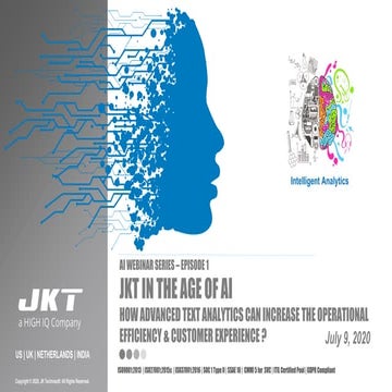 [AI Webinar Series P1] - How Advanced Text Analytics Can Increase the Operati...