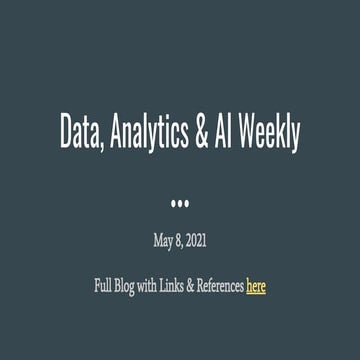 AI Weekly - May 8, 2021
