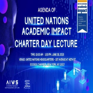 Aiws united-nation charter day lecture