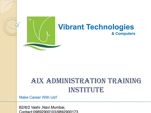 Aix admin course provider Navi Mumbai | AIX Admin Course Training Navi Mumbai...
