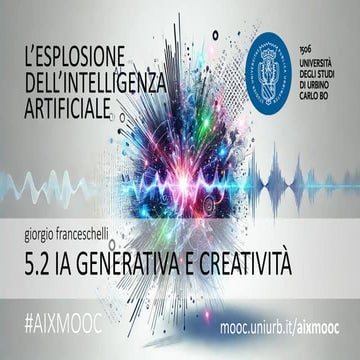 AIXMOOC 5.2 - IA generativa e creatività