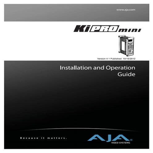 Aja ki pro_mini_manual_v4.1