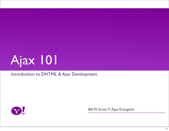 Ajax 101 Workshop