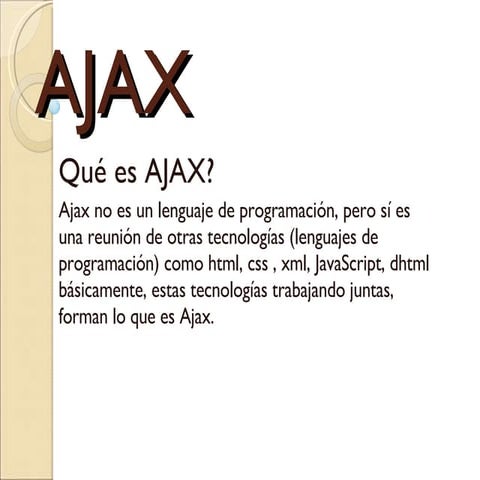 Inicios Ajax