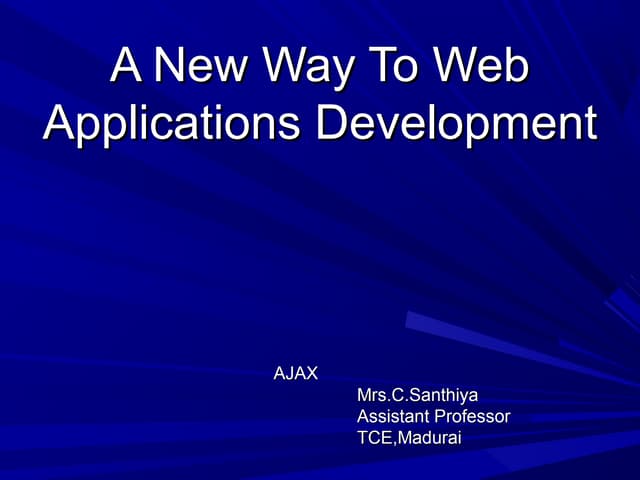 Ajax Lecture Notes