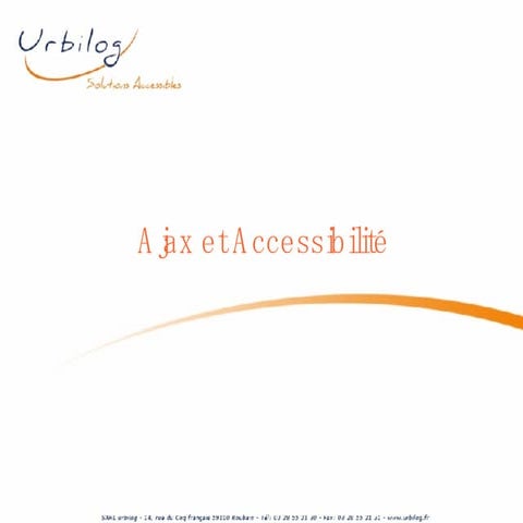 Ajax et Accessibilite