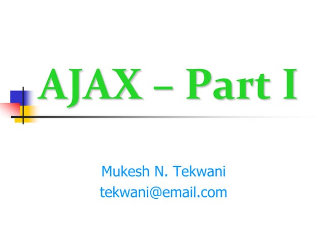 Ajax part i