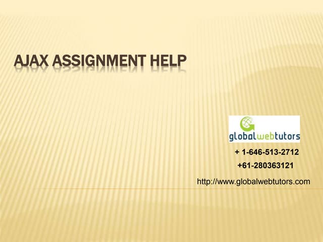 Ajax assignment help