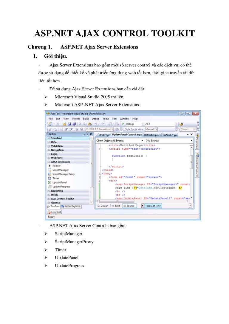 Ajax Control ToolKit