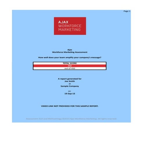 Sample Lite Assessment 