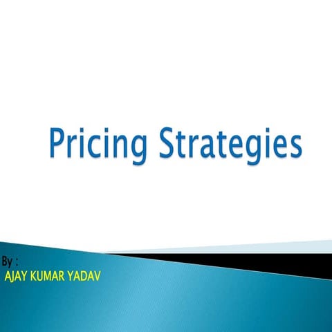 PRICING STRATEGIES AND DISTRIBUTION CHANNELS