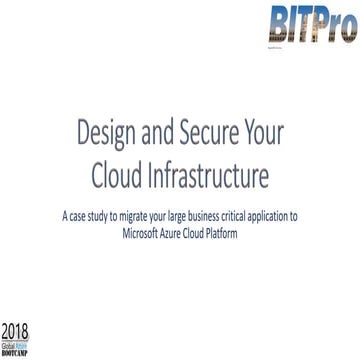 Design & Secure Your Cloud Infrastructure 
