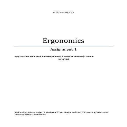 Ergonomics