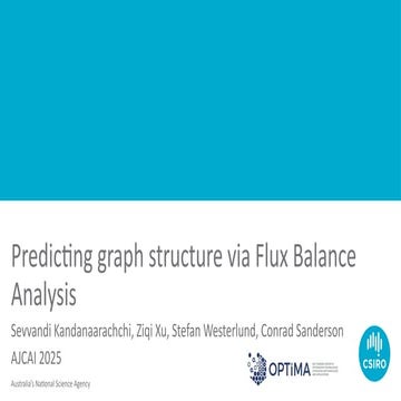 Predicting Dynamic Network Structures Using Flux Balance Analysis | PPTX