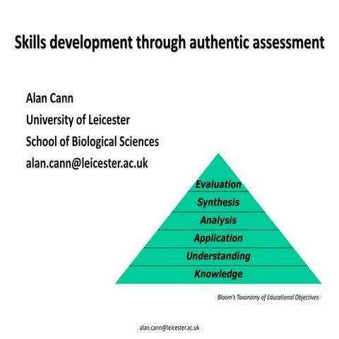 Skills Development Through Authentic Assessment
