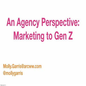 An Agency Perspective: Marketing to Gen Z