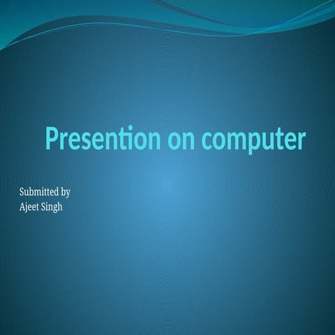 Comprehensive Overview of Computers and Computer Networks: Components ...