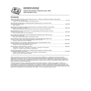 Editorial 28(3): Preface to the Spe...