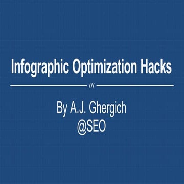 Infographic Optimization Hacks