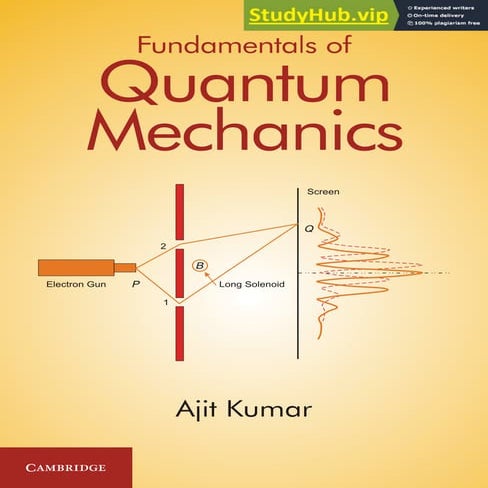 Ajit Kumar Fundamentals Of Quantum Mechanics Cambridge University Press (2018)