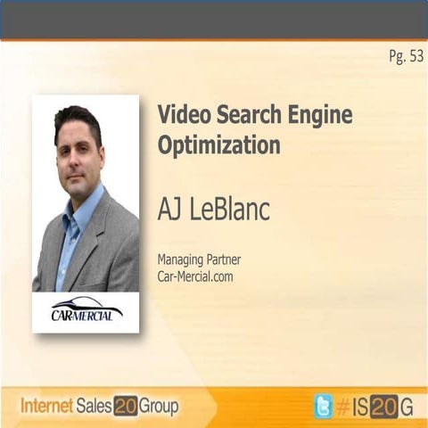 AJ LeBlanc "Video Search Engine Optimization"