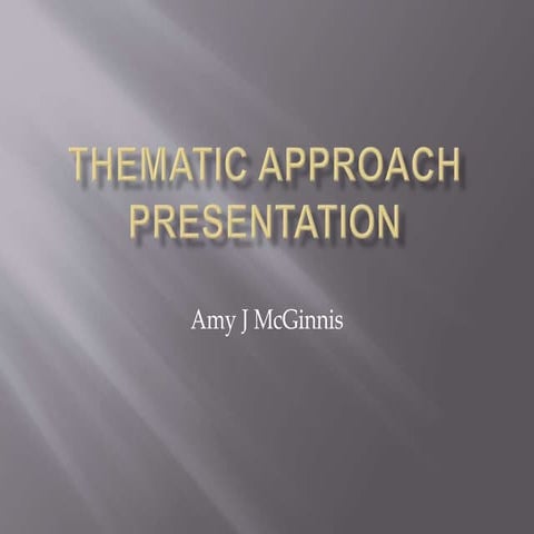 Ajm thematic presentation