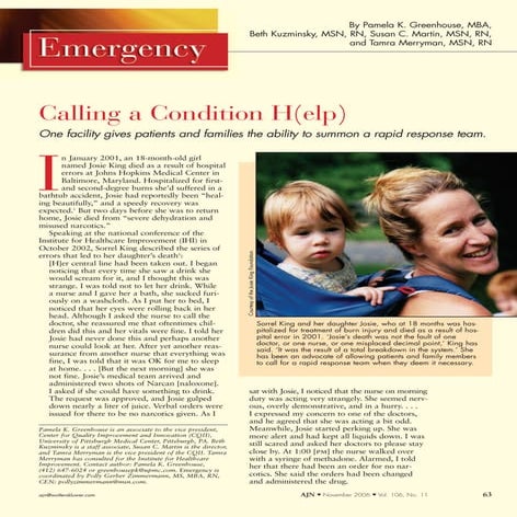 Calling a Condition 