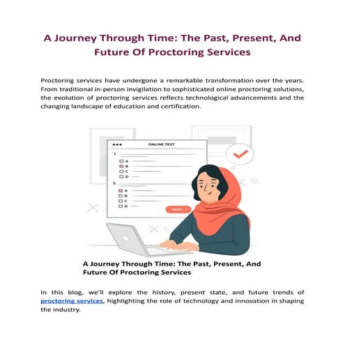 A Journey Through Time: The Past, Present, And Future Of Proctoring Services