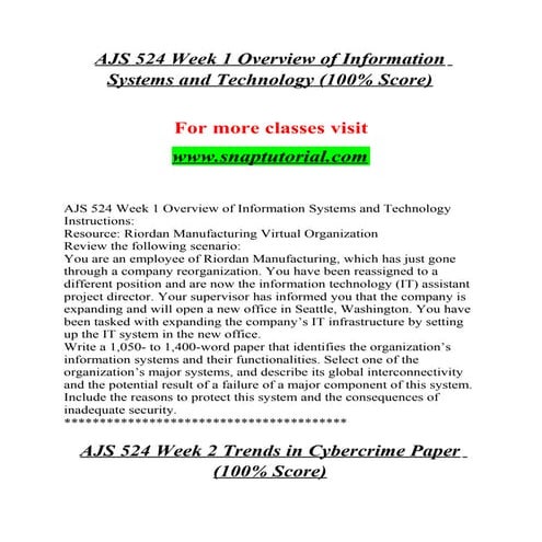 Ajs 524Believe Possibilities / snaptutorial.com