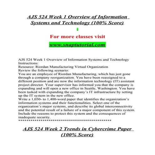 Ajs 524 Enhance teaching-snaptutorial.com