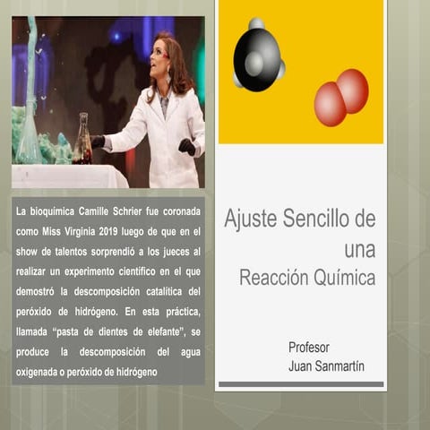 Explicación sencilla de Ajuste de Reacciones Químicas.