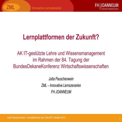 Lernplattformen der Zukunft?