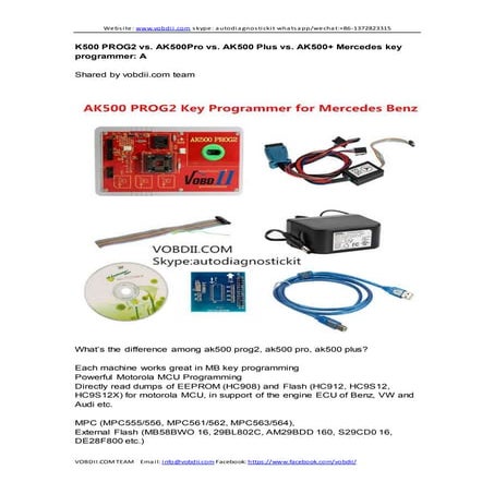 Ak500 prog2 vs. ak500+ vs. ak500pro