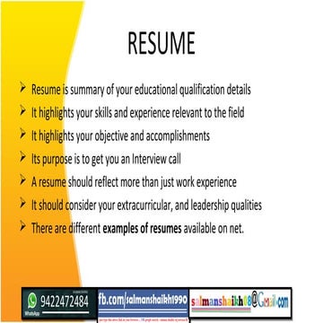 14 resume writing
