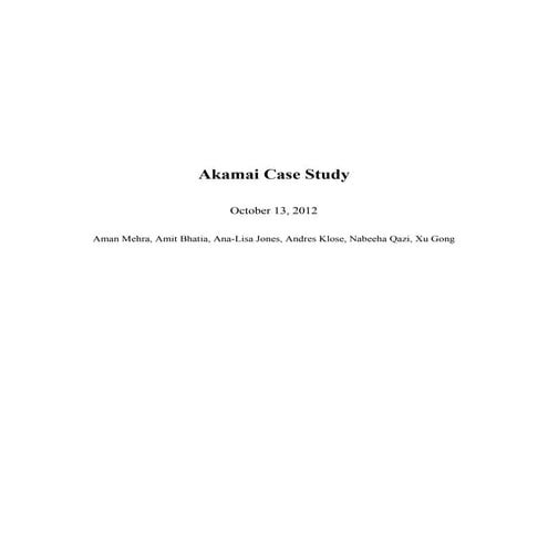 Akamai strategic analysis