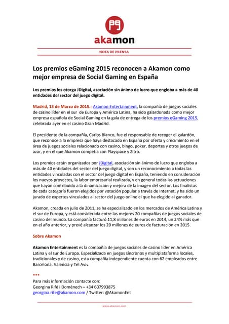 NdP_Akamon, mejor empresa española de social gaming en los premios e digital