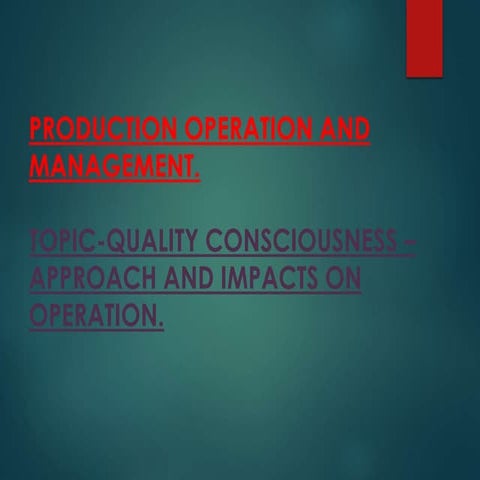 operation management