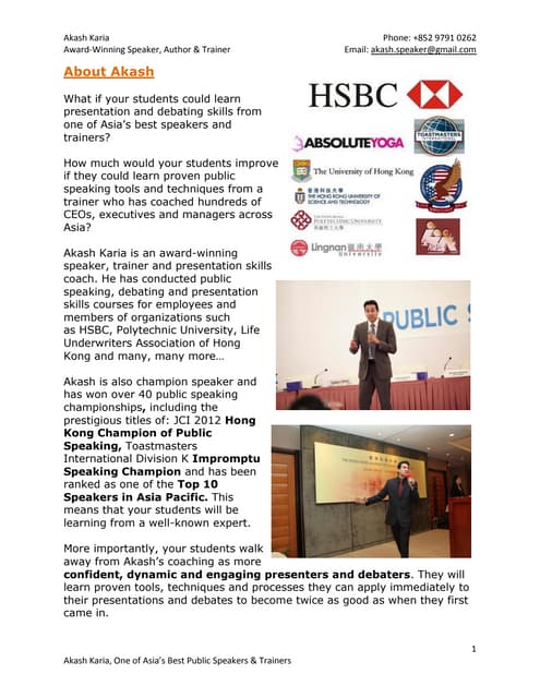 Akash karia speaker profile